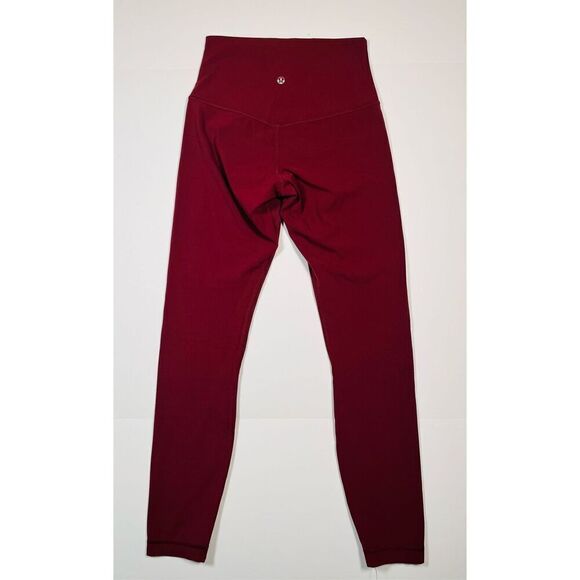 Lululemon Align High Rise Pant 26" inseam Red Merlot W5CT3S Size 4 Athleisure - Picture 3 of 8